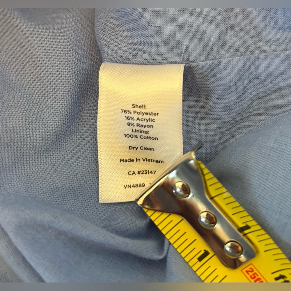 Talbots Blue Pastel Multicolor Polyester Blend Tweed Sheath Dress Size 10 Knee - Picture 10 of 14